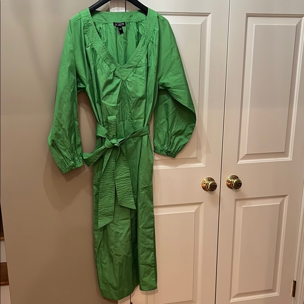 J. Crew Green Midi Dress